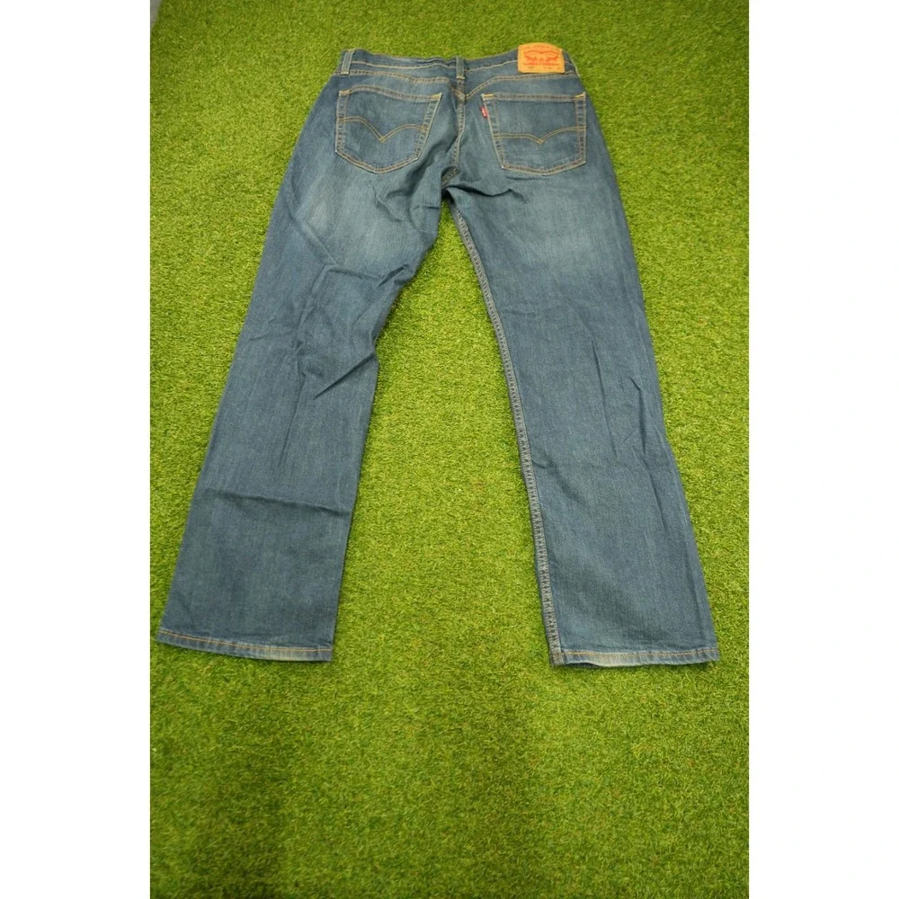 Levi's 559 Jeans Mens 32x32 Blue‎ Logo Denim Stretch Relaxed Fit Straight Leg